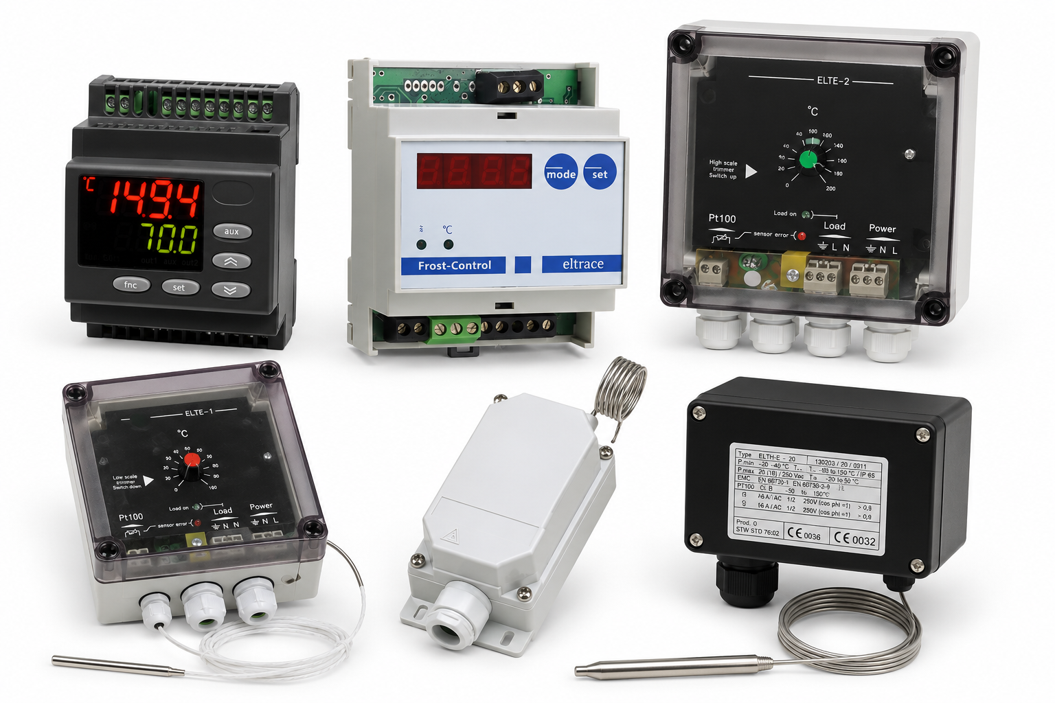 Thermostats et systèmes de régulation ELTRACE pour câbles chauffants, protection antigel et maintien en température